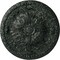 Ekena Millwork Amelia Ceiling Medallion (Fits Canopies up to 2 3/8"), 19 5/8"OD x 3/4"P, Painted Turtle Crackle CM20AMPTC - alternate 1